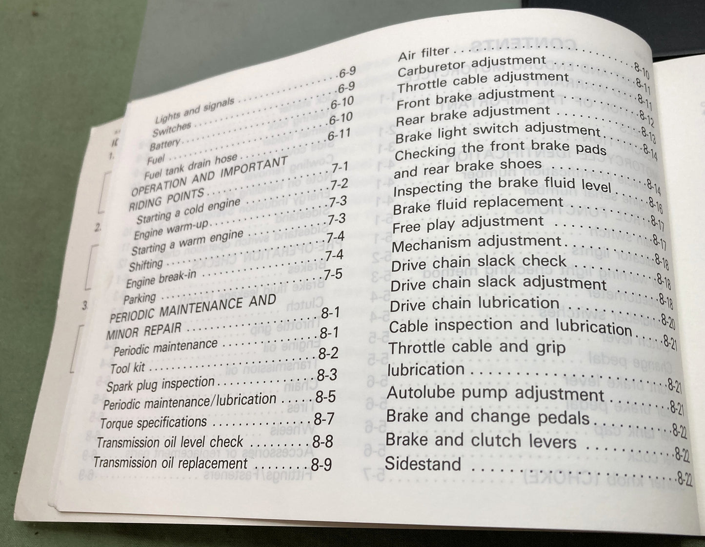 Genuine Yamaha LIT-11626-06-05 YSR50T Owner's Manual 1986