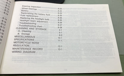 Genuine Yamaha LIT-11626-06-05 YSR50T Owner's Manual 1986