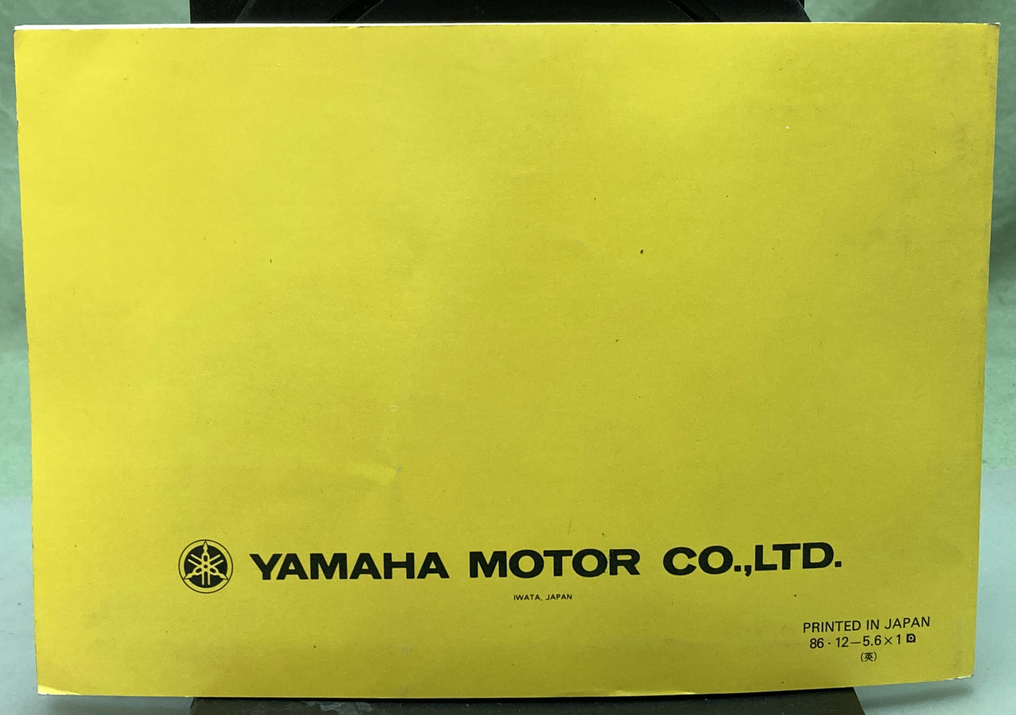 Genuine Yamaha LIT-11626-06-05 YSR50T Owner's Manual 1986