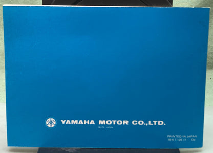 Genuine Yamaha LIT-12628-00-17 EX440C Snowmobile Owner's Manual 1978