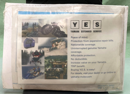 New Genuine Yamaha LIT-11626-14-06 YFM600FWAN(C) Grizzly Owner's Manual