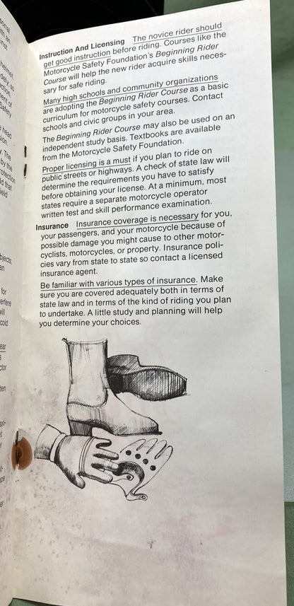 Replaces Harley Davidson 99014-20600 Riding Tips for the Motorcyclist MSF 1974