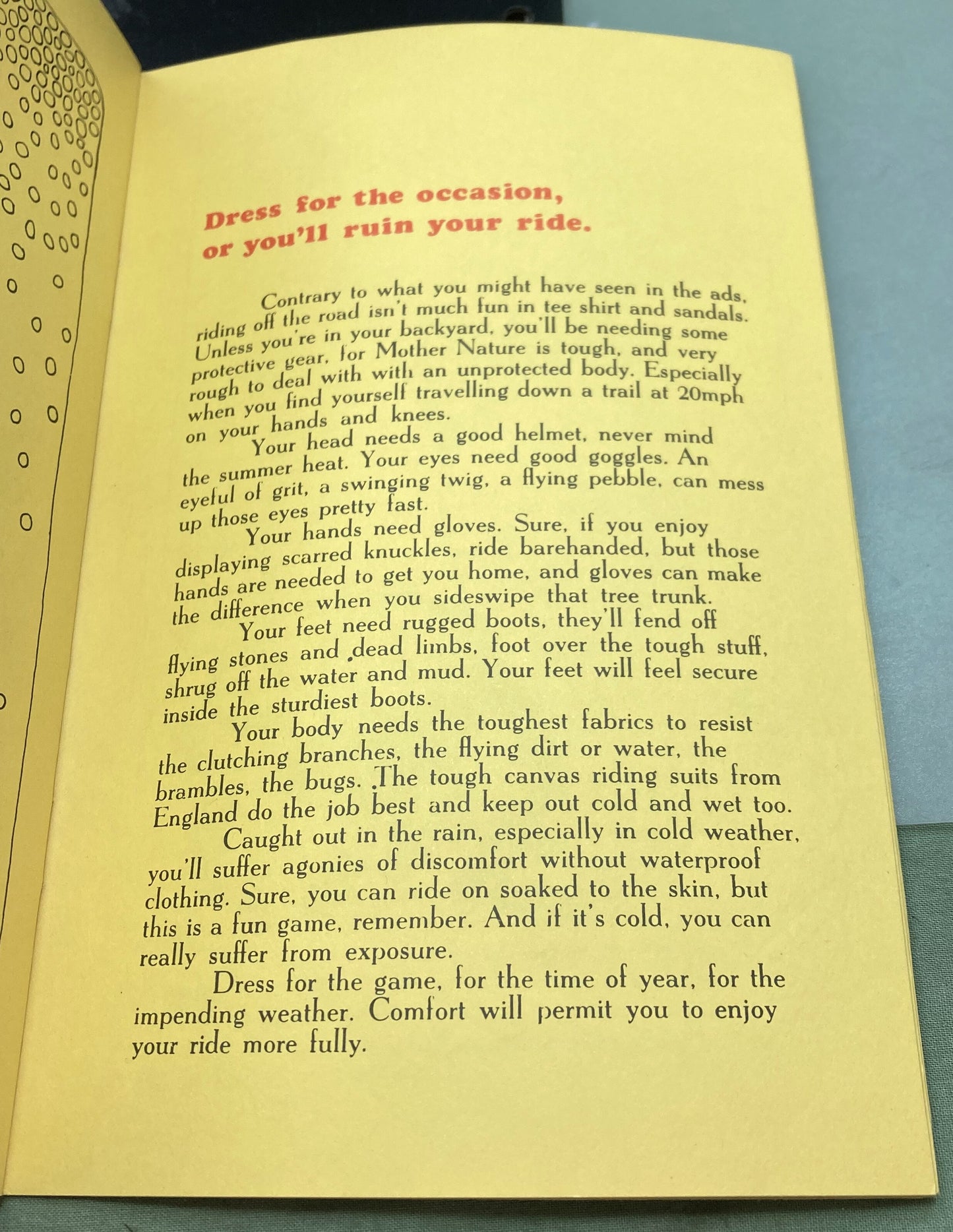 Genuine Motorcycle Industry Council 99997-848 Trail Bike Owner's Manual 1973