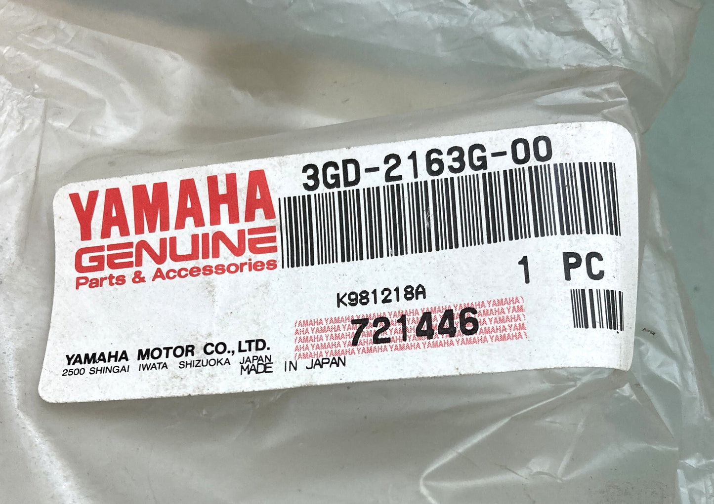 New Genuine Yamaha 3GD-2163G-00 Emblem
