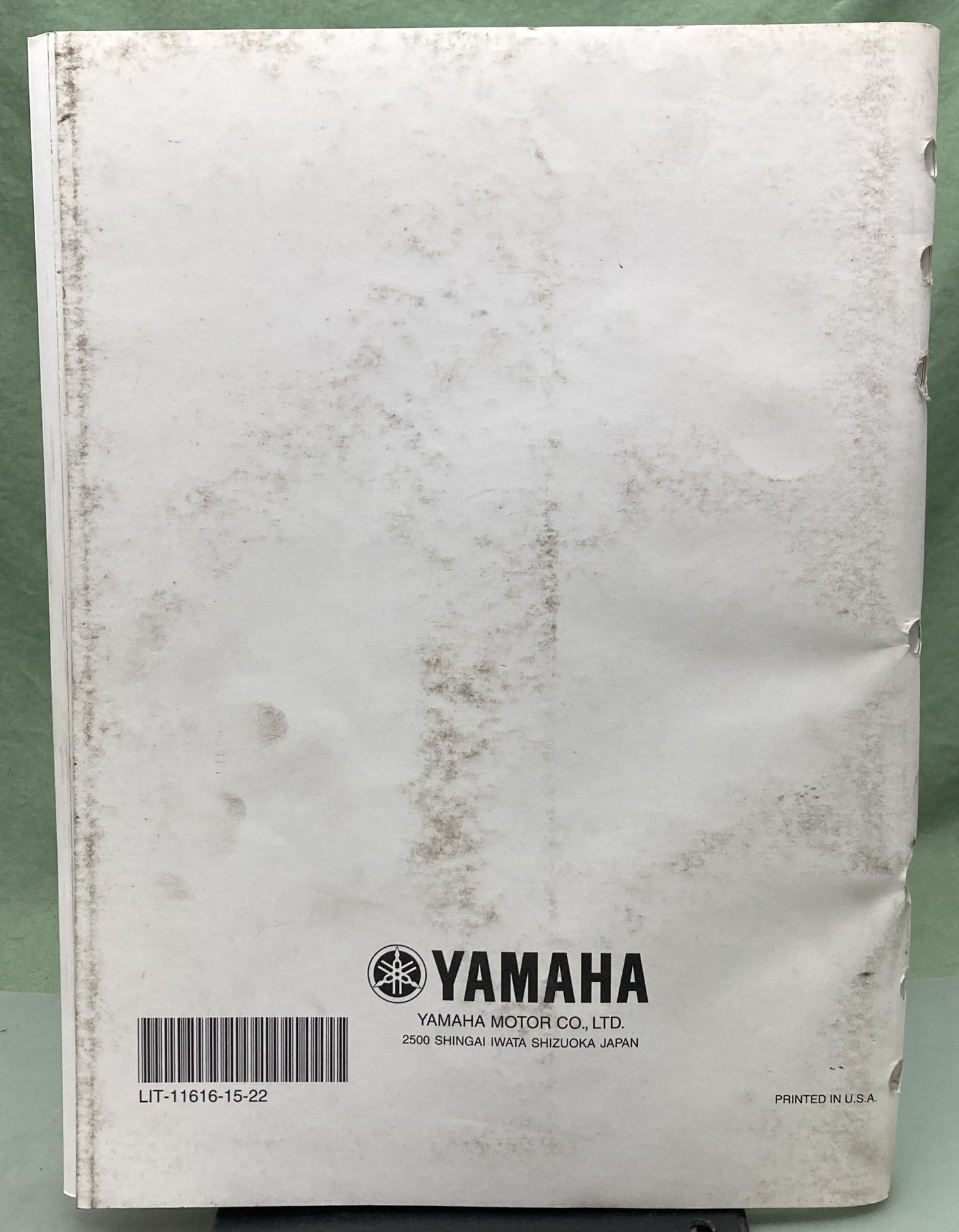 Genuine Yamaha LIT-11616-15-22 YFM400FWNP Supp. Service Manual 2001