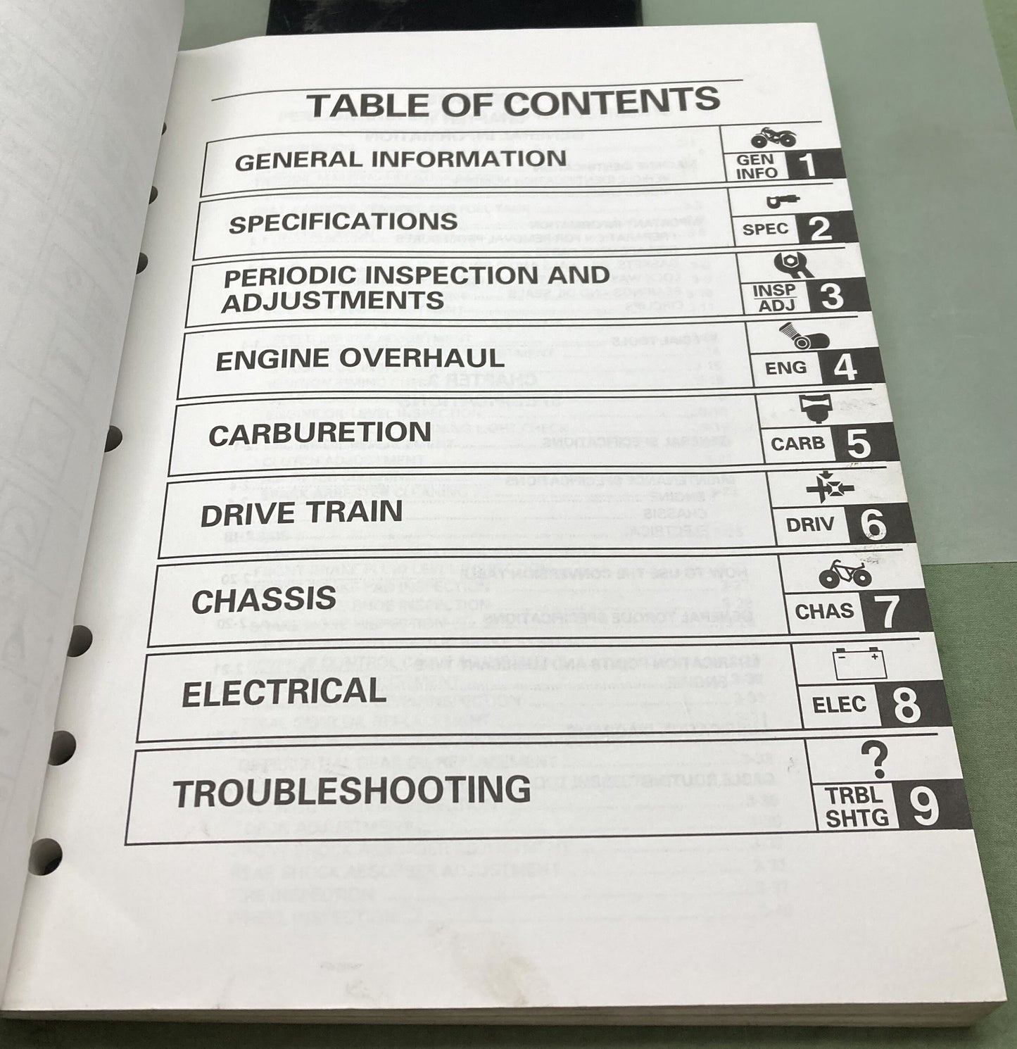 Genuine Yamaha LIT-11616-13-22 YFM400FWNM(C) Service Manual 1999
