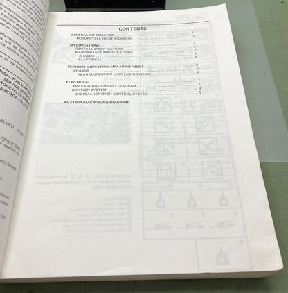 Genuine Yamaha LIT-11616-XV-14 XVZ13DA, XVZ13DAC Service Manual 1989