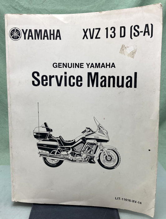 Genuine Yamaha LIT-11616-XV-14 XVZ13DA, XVZ13DAC Service Manual 1989
