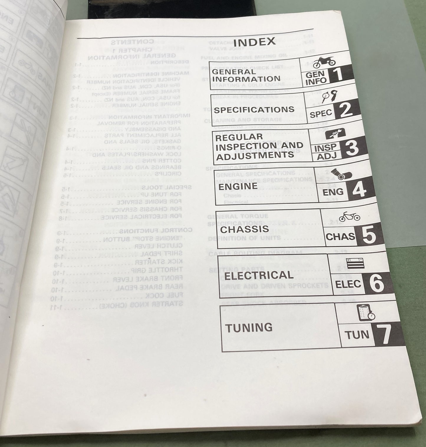 Genuine Yamaha LIT-11626-09-10 YZ250F1 Owner's Service Manual 1993