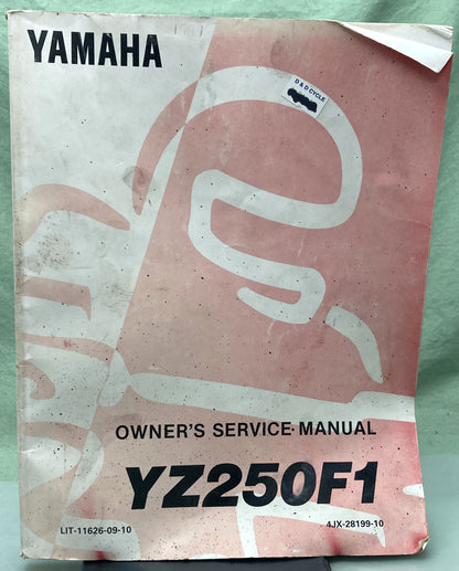 Genuine Yamaha LIT-11626-09-10 YZ250F1 Owner's Service Manual 1993