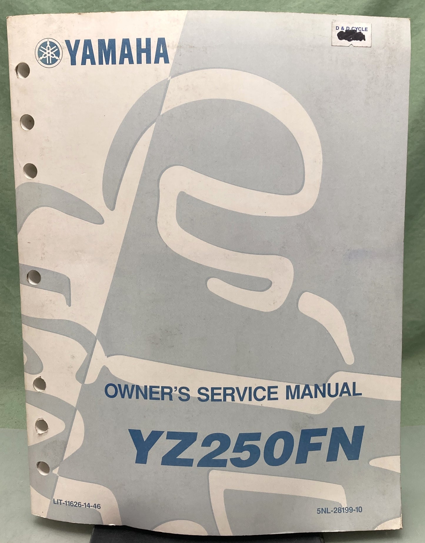 Genuine Yamaha LIT-11626-14-46 YZ250FN Owner's Service Manual 2000