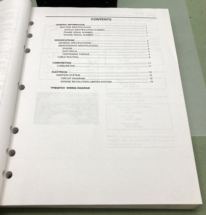 Genuine Yamaha LIT-11616-FX-36 YFM350FX Service Manual 1995