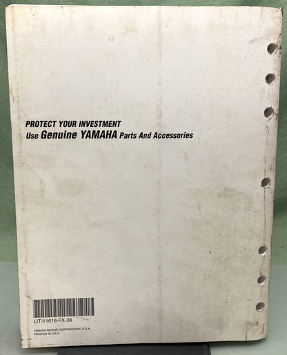 Genuine Yamaha LIT-11616-FX-36 YFM350FX Service Manual 1995