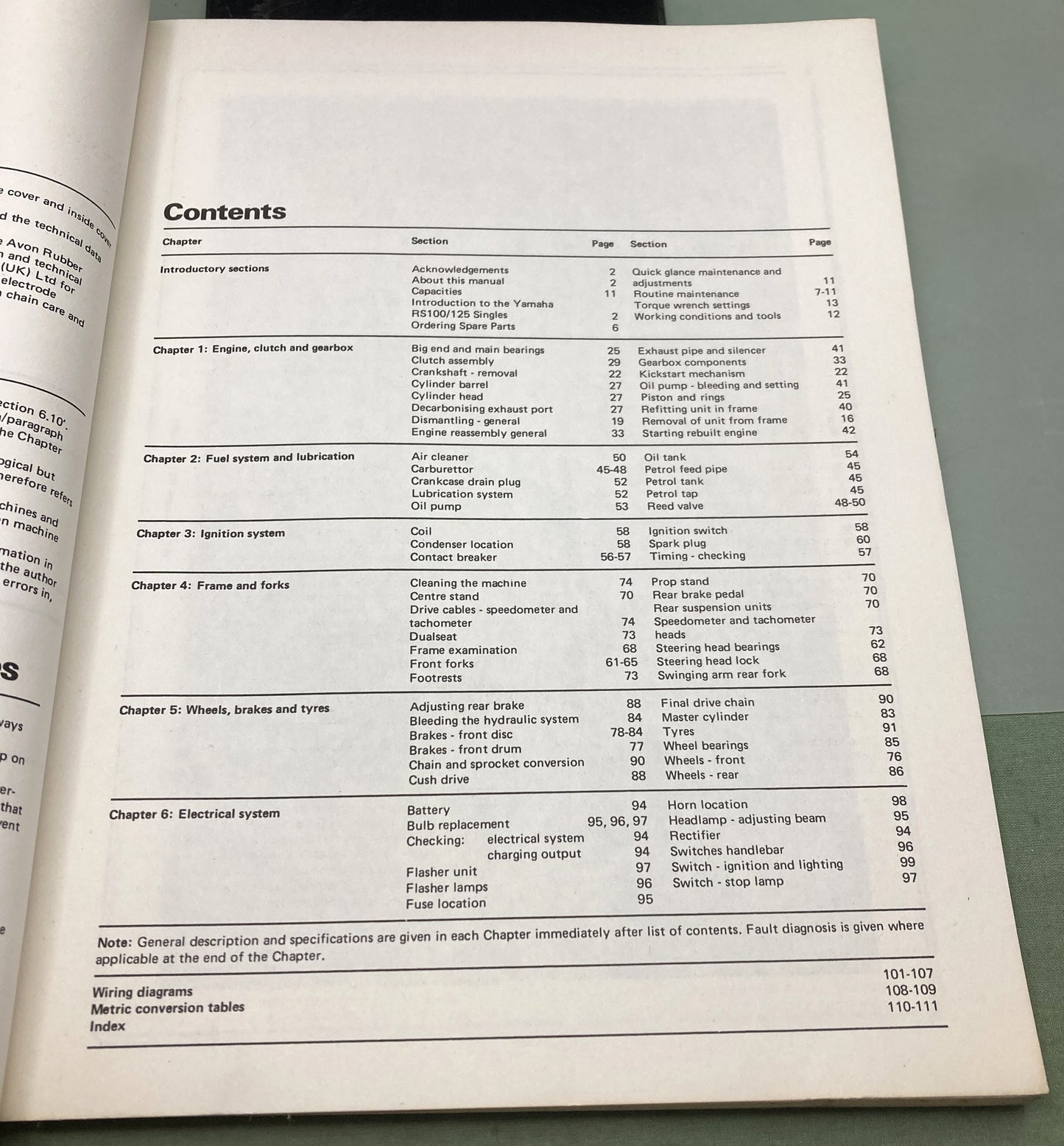 Genuine Haynes 0856963313 Yamaha RS100/125 Singles Owner's Workshop Manual '74