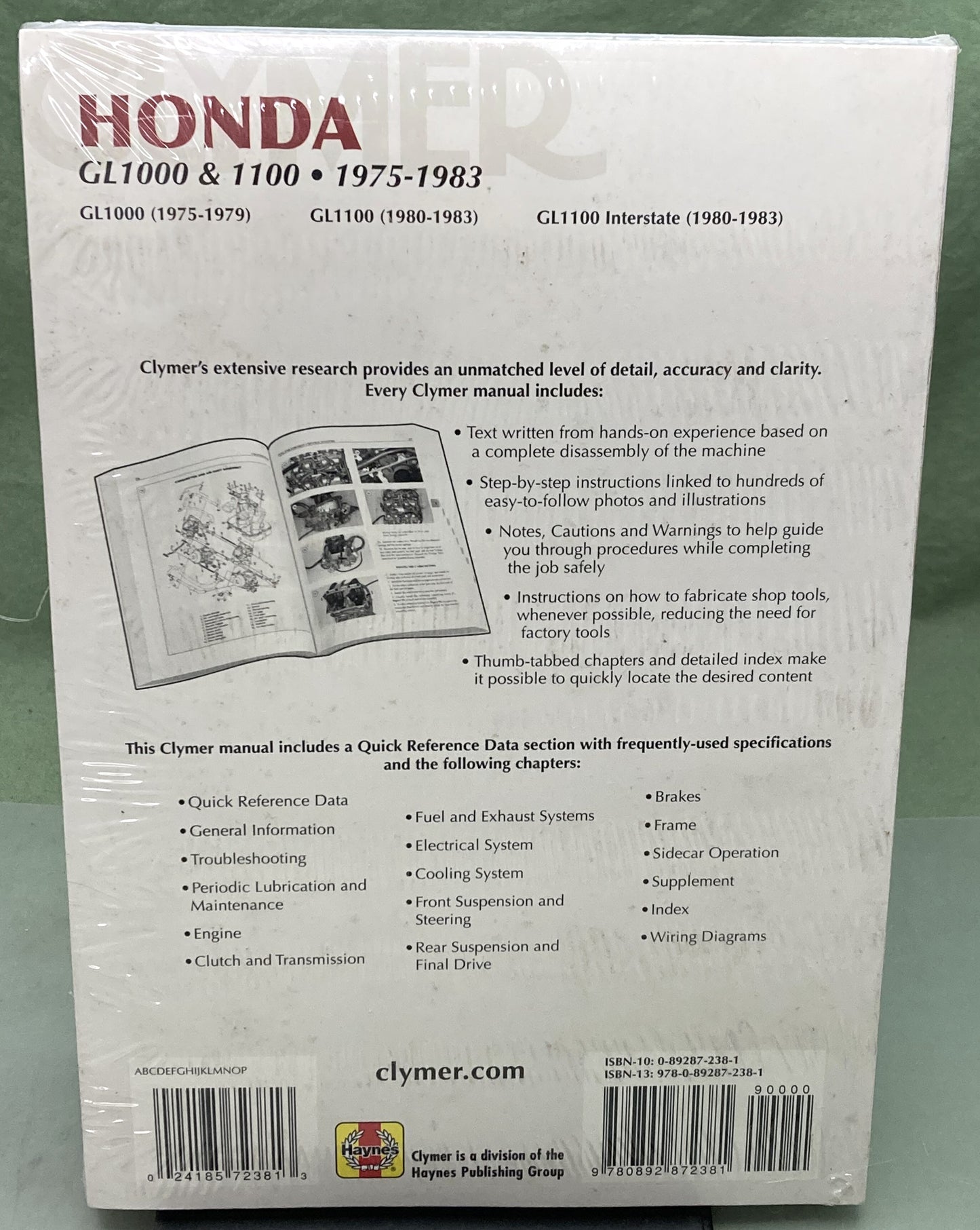 New Genuine Clymer M340 Honda GL1000 & 1100 Service Manual 1975-1983