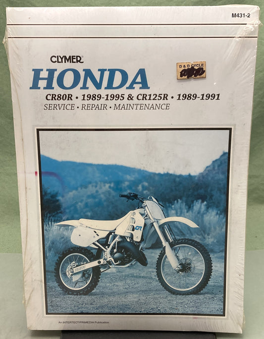 New Genuine Clymer M431-2 Honda CR80R CR125R Service Manual '89-'95 '89-'91