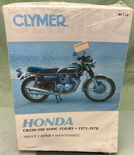 New Clymer M332 Honda CB350-550 SOHC Fours Manual '71-'78