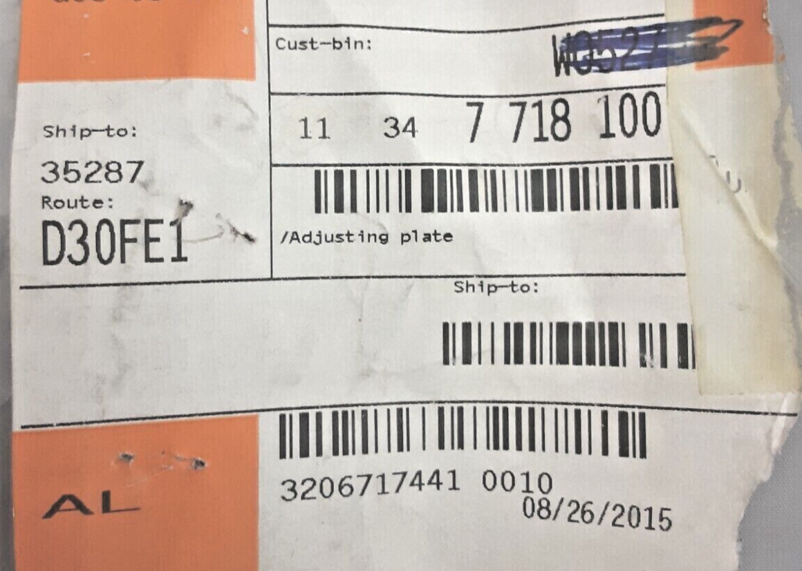 NEW GENUINE BMW 11347718100 ADJUSTING PLATE S1000RR HP4 2008-2013