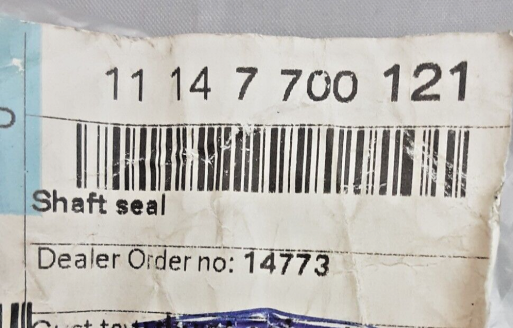 NEW GENUINE BMW 11147700121 SHAFT SEAL G650 G650GS 2007-2012