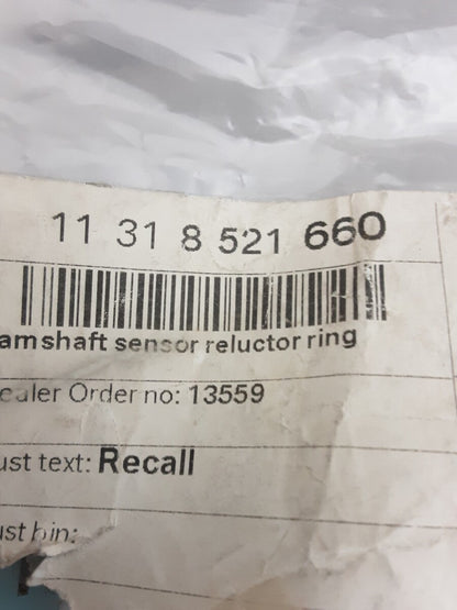 NEW GENUINE BMW 11318521660 CAMSHAFT SENSOR RELUCTOR RING HP2 R1200GS 2007-2012