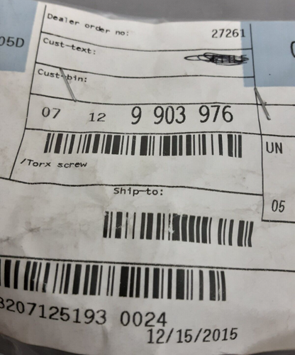NEW GENUINE BMW 07129903976 TORX SCREW F650CS F650GS 2000-2012