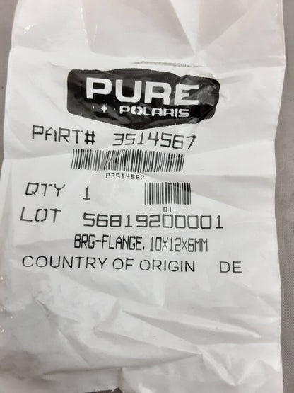 NEW GENUINE POLARIS 3514567 Victory Brg-Flange, 10X12x6mm