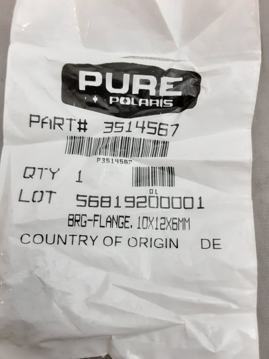 NEW GENUINE POLARIS 3514567 Victory Brg-Flange, 10X12x6mm