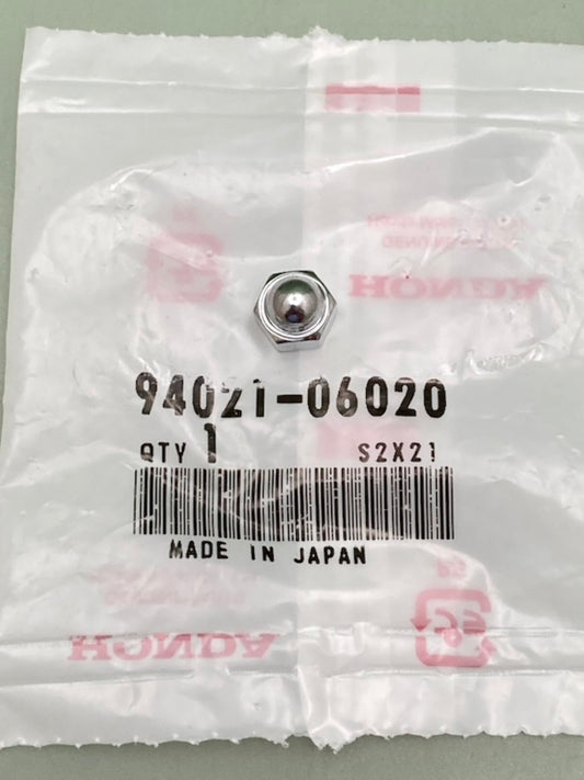 QTY 2 Honda 94021-06020 Nut, Cap, (6Mm) New Genuine