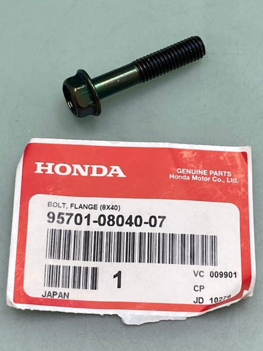 Honda 95701-08040-07 Bolt, Flange, 8X40 New Genuine 95700-08040-07 90141-GGZ-J00