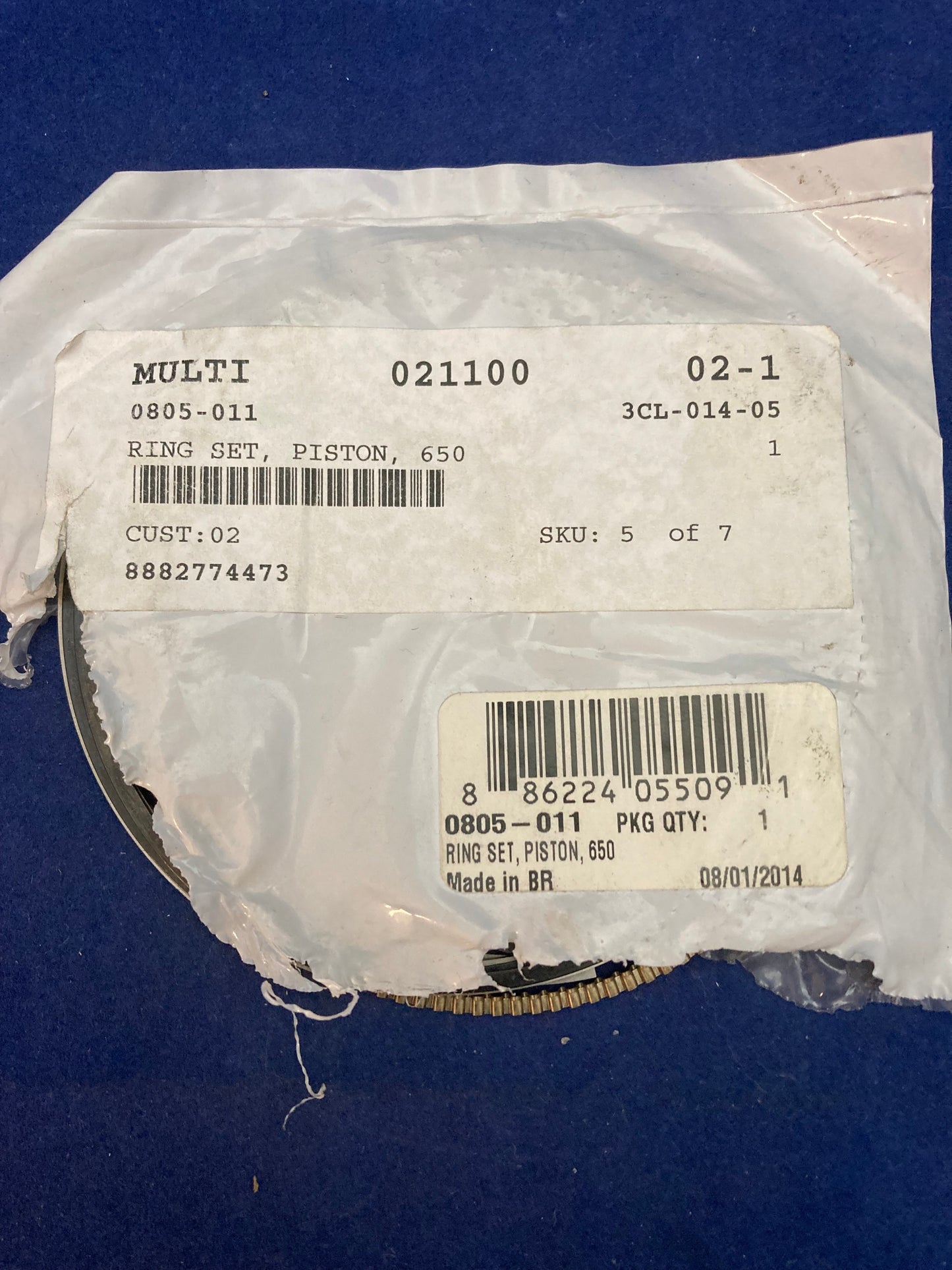 NEW GENUINE ARCTIC CAT 0805-011 Piston Ring Set - 2005-2012 650 H1 ATV Prowler