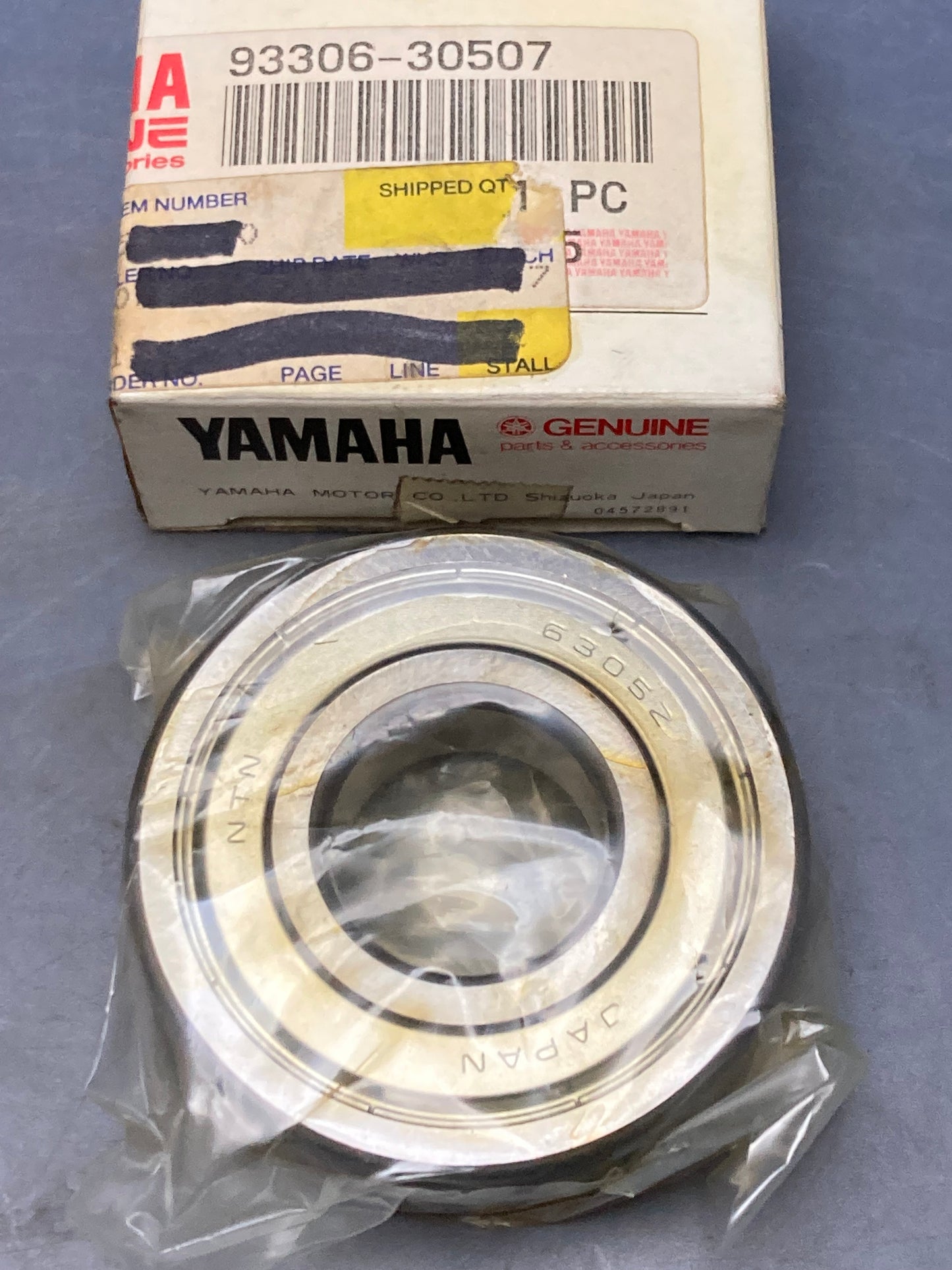 New Genuine Yamaha 93306-30507 Bearing