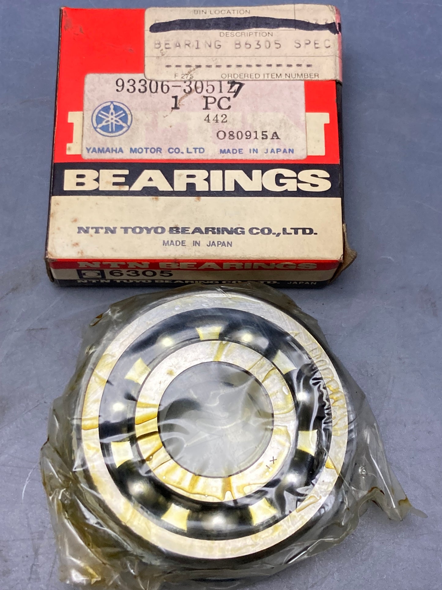 New Genuine Yamaha 93306-30517 Drive Shaft Bearing