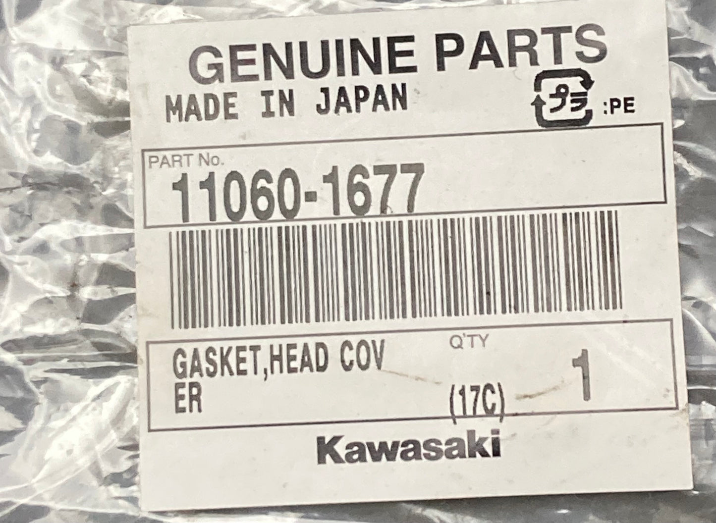 New Genuine Kawasaki 11060-1677 Head Gasket Cover