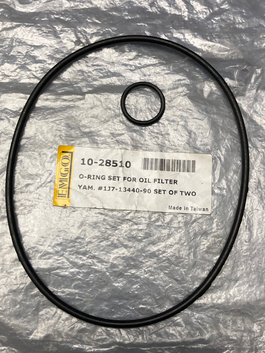 New Genuine Emgo 10-28510 Oil Filter Cover O-Ring Set