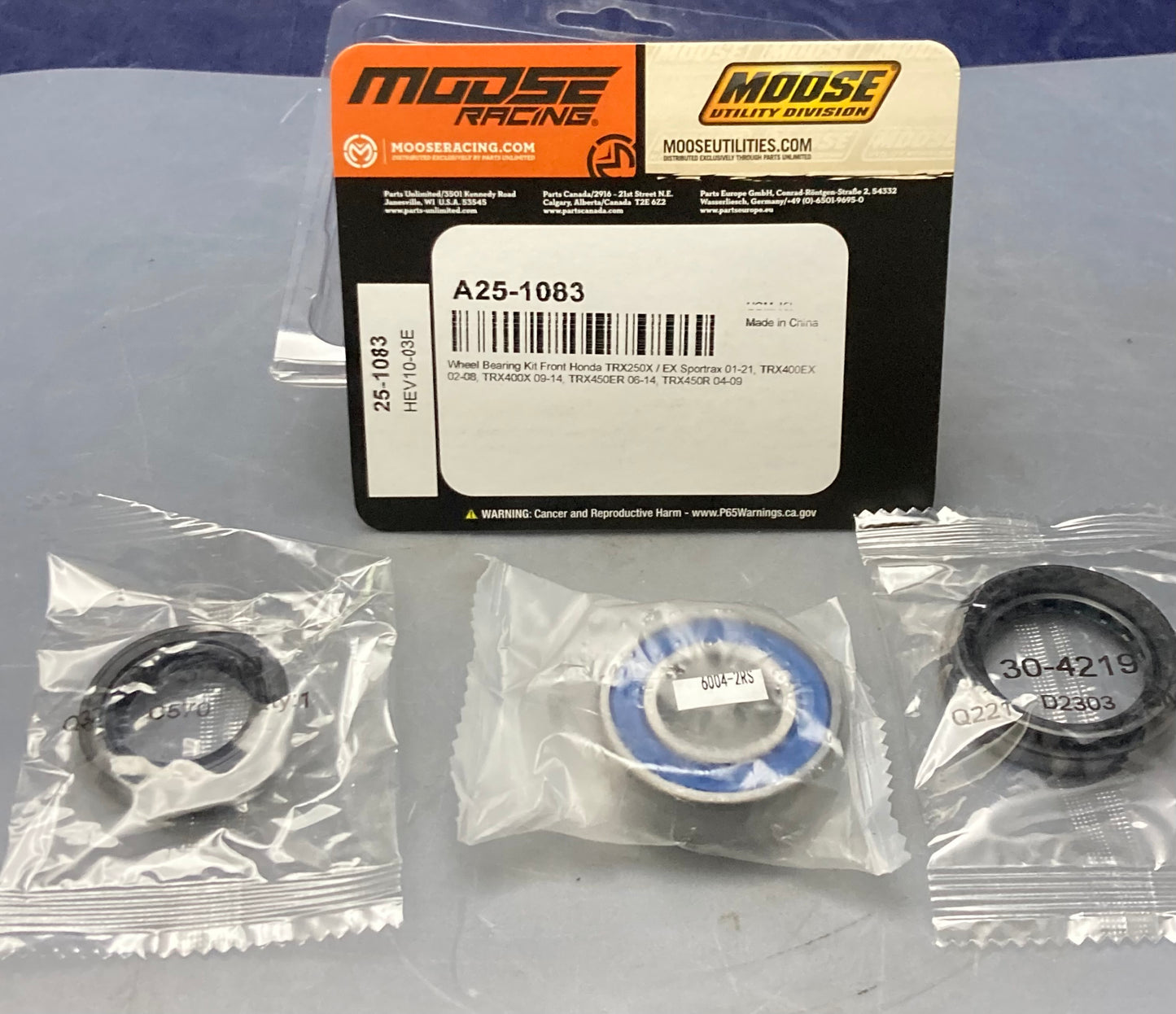 New Genuine Moose Racing A25-1083 Wheel Bearing Kit