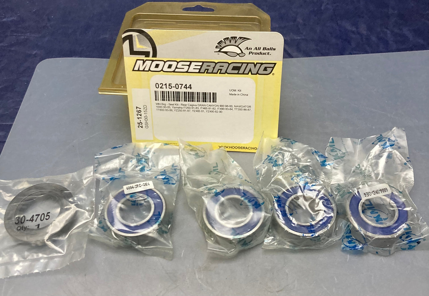 New Genuine Moose Racing 0215-0744 Rear Wheel Bearing Kit