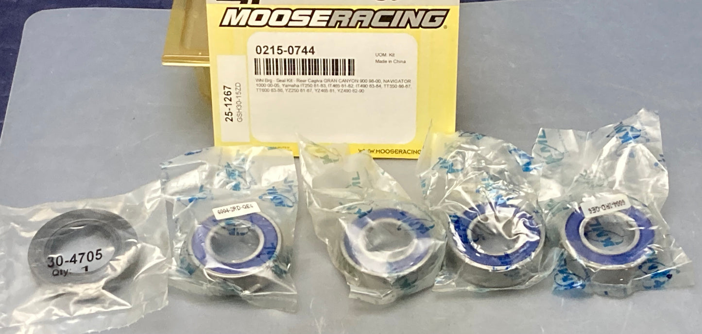 New Genuine Moose Racing 0215-0744 Rear Wheel Bearing Kit