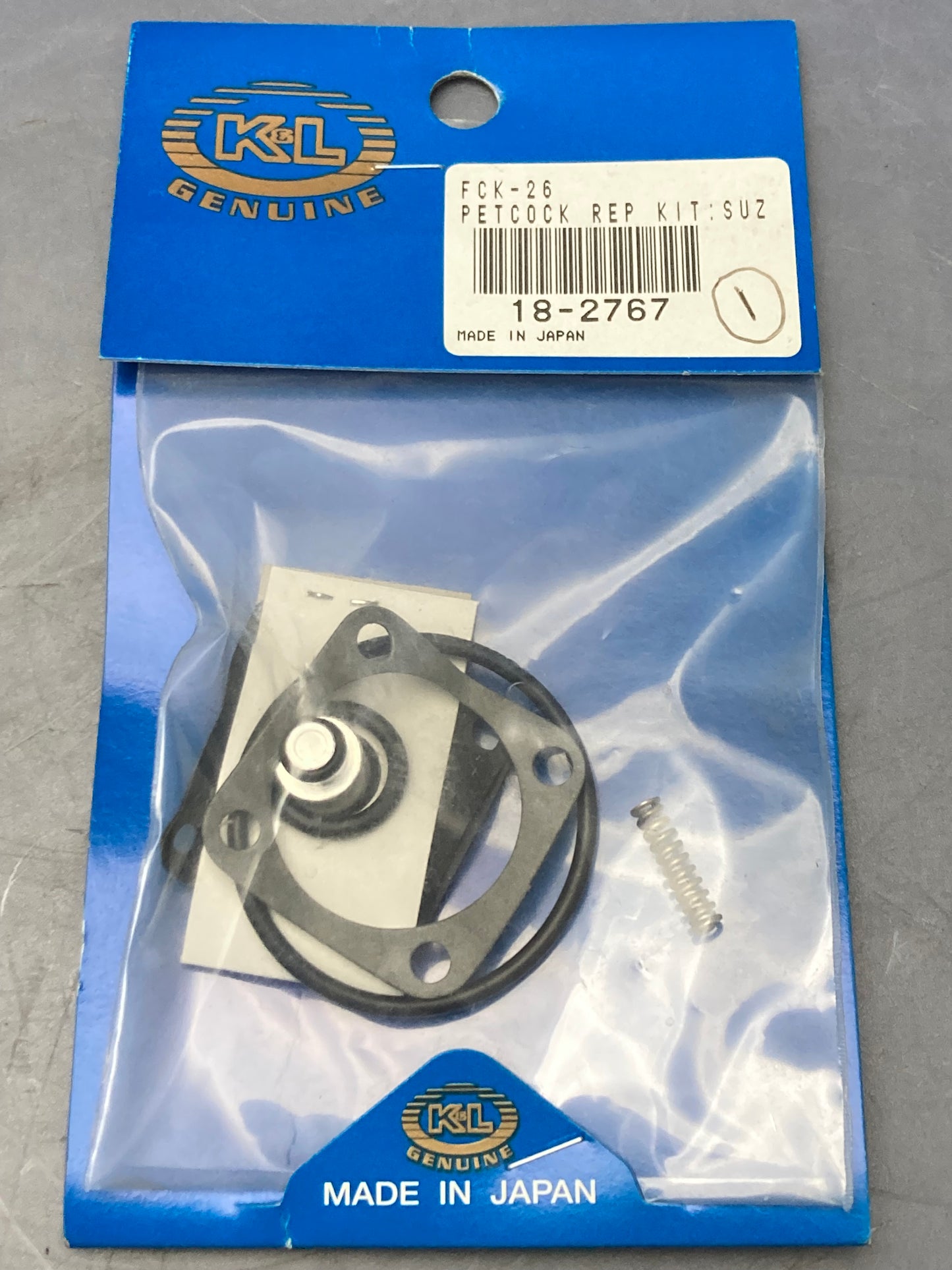 New Genuine K&L 18-2767 Fuel Petcock Rebuild Kit