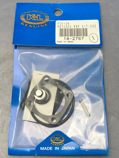 New Genuine K&L 18-2767 Fuel Petcock Rebuild Kit