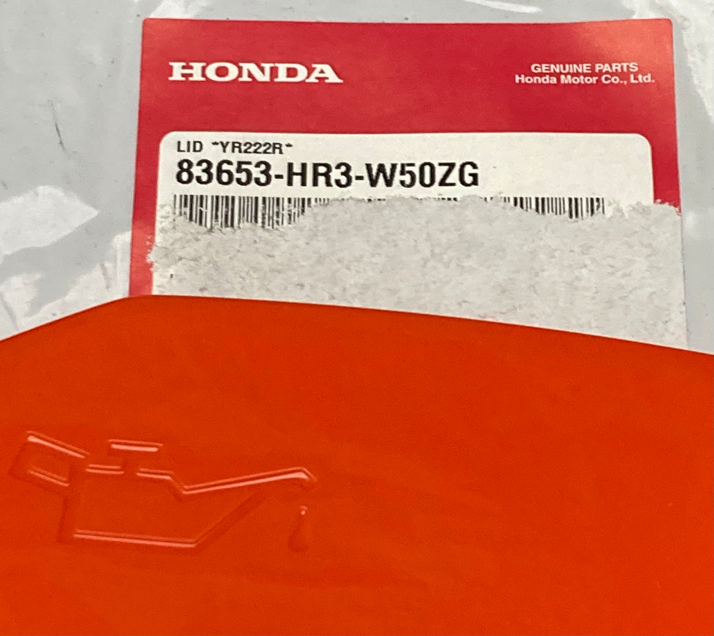 New Genuine Honda 83653-HR3-W50ZG Lid Oil Check