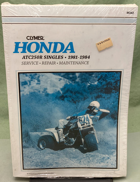 New Clymer M342 Honda ATC250R Singles Service Manual '81-'84