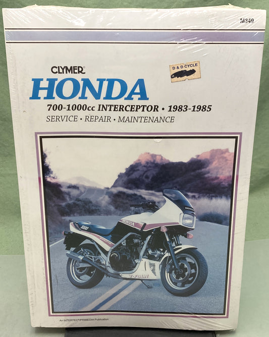 New Clymer M349 Honda 700-1000cc Interceptor Service Manual '83-'85