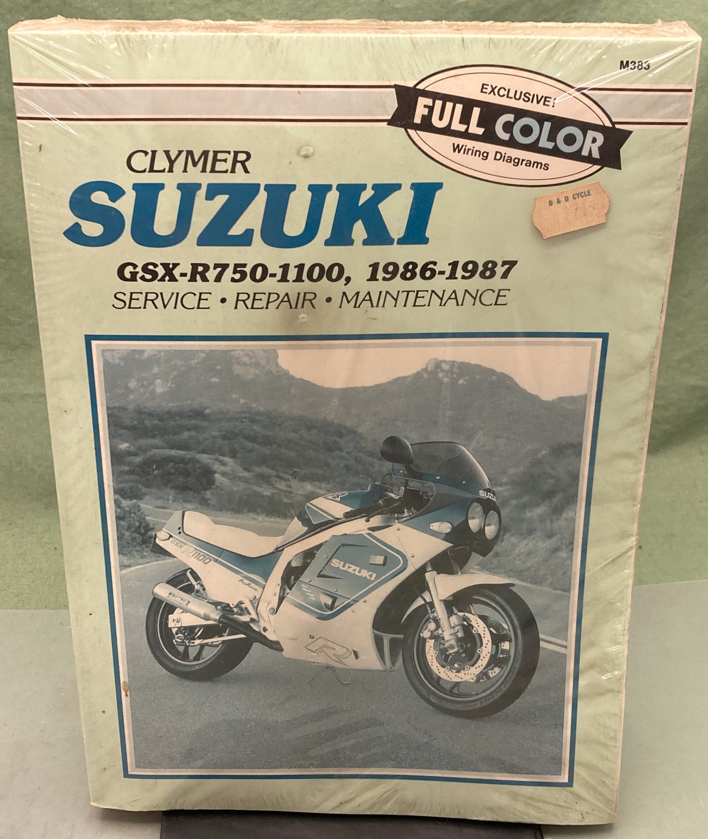 New Clymer M383 Suzuki GSX-R750-1100 Service Manual '86-'87