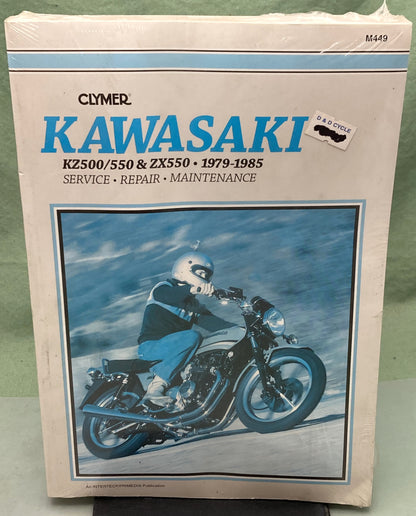 New Clymer M449 Kawasaki KZ500/550 ZX550 Service Manual '79-'85