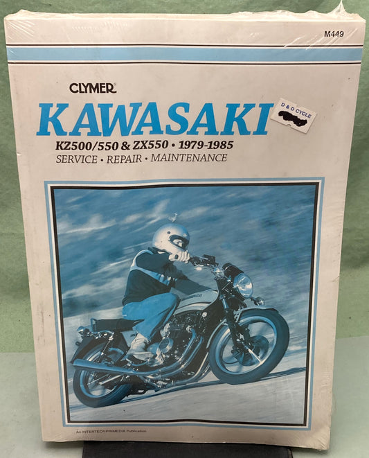 New Clymer M449 Kawasaki KZ500/550 ZX550 Service Manual '79-'85