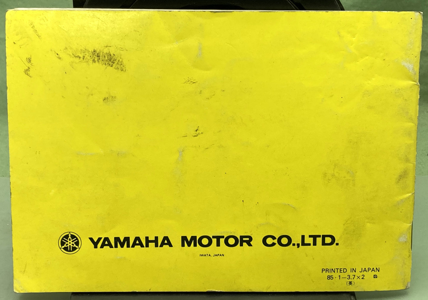 Genuine Yamaha LIT-11626-04-87 YF60S Owner's Manual 1985