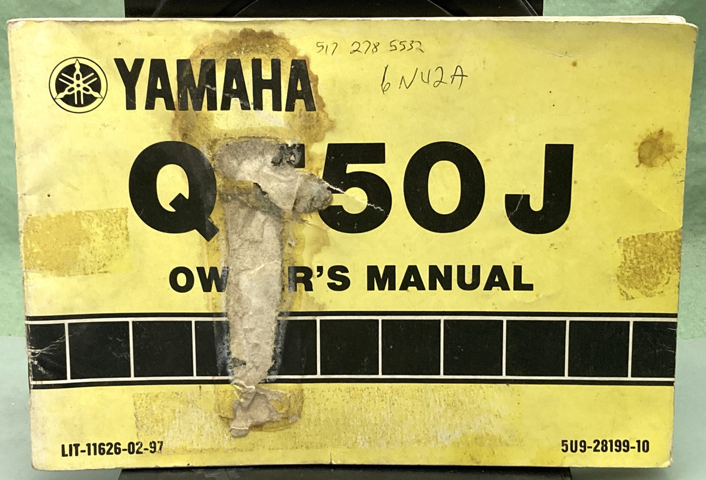 Genuine Yamaha LIT-11626-02-97 QT50J Owner's Manual 1981