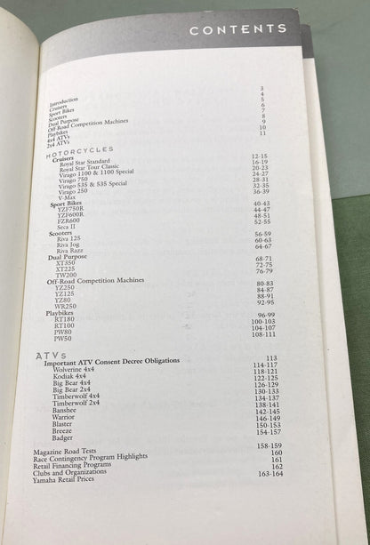 Genuine Yamaha LIT-11141-00-96 Motorcycle, ATV, and Scooter Sales Guide 1996