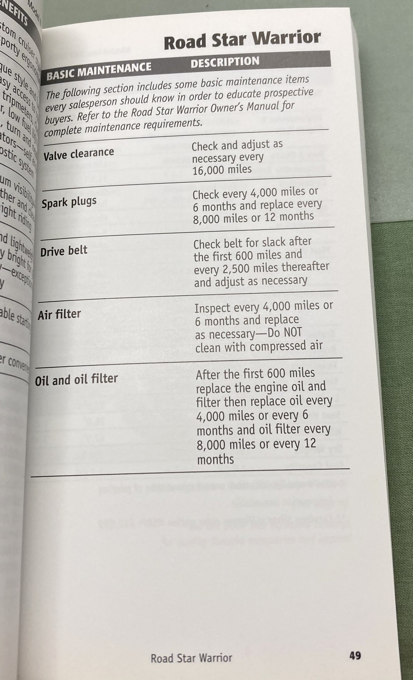 Genuine Yamaha Cruiser Power Sales Guide 2004