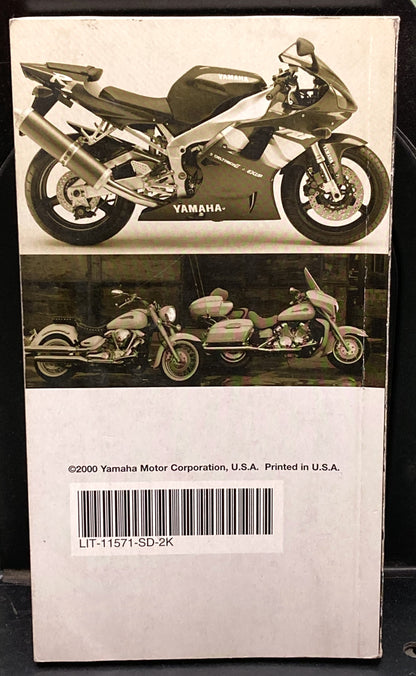 Gen. Yamaha LIT-11571-SD-2K Motorcycle and Riva Technical Service Data '98-'00